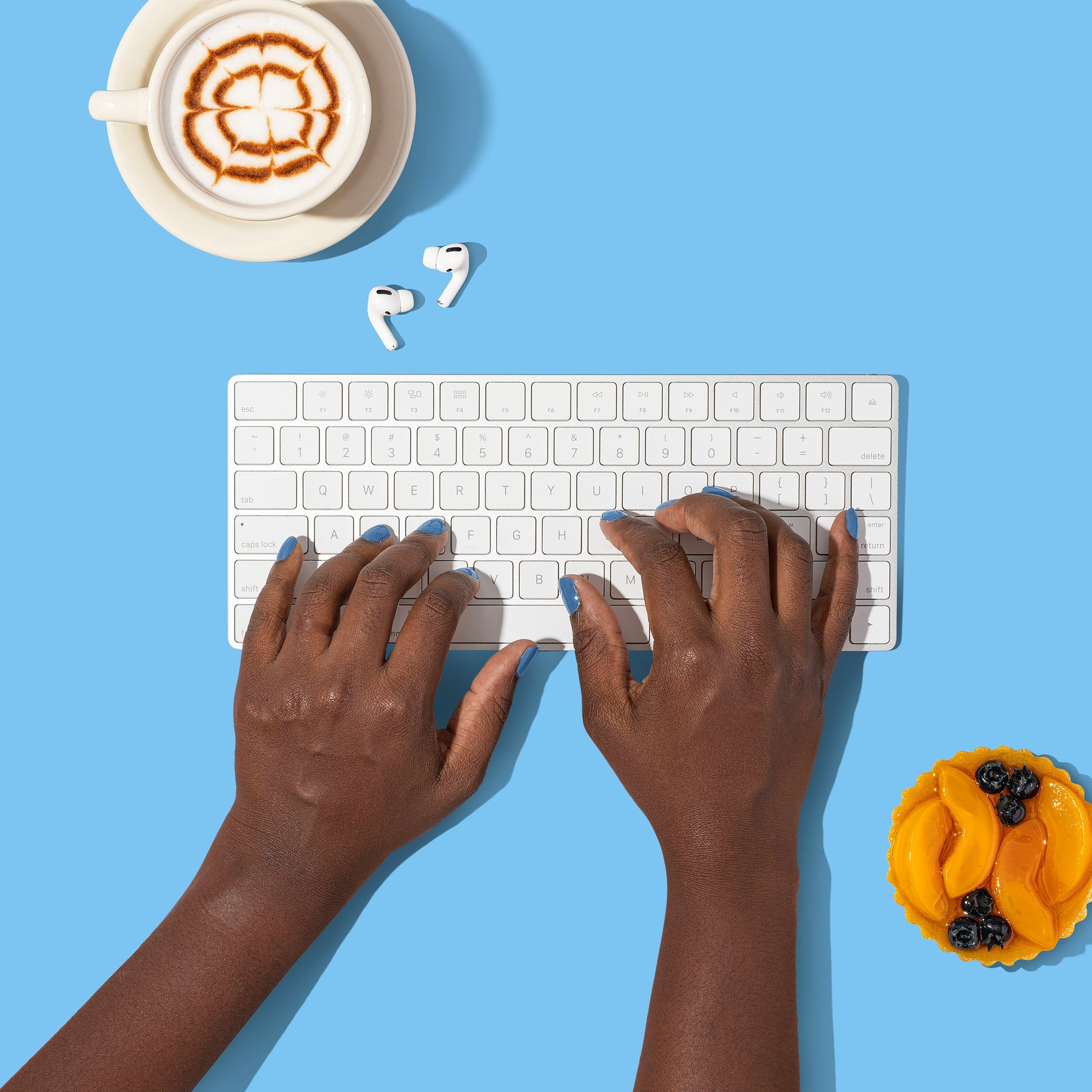 Ultra-Slim Bluetooth Keyboard - Minimalist White
